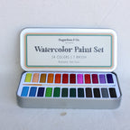 Watercolor Tin Paint Set - 24 Colors