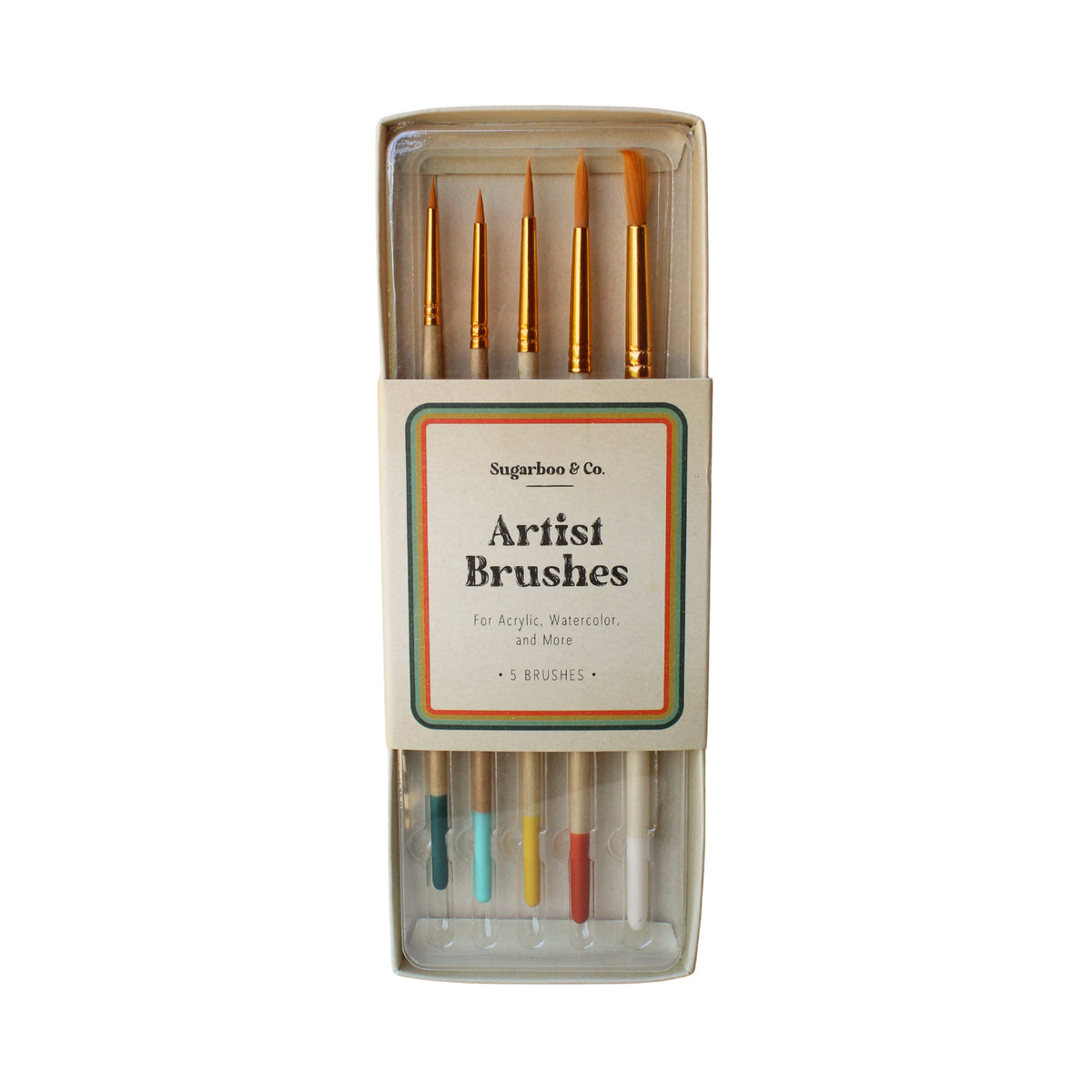 Artist Paint Brushes - 5 count