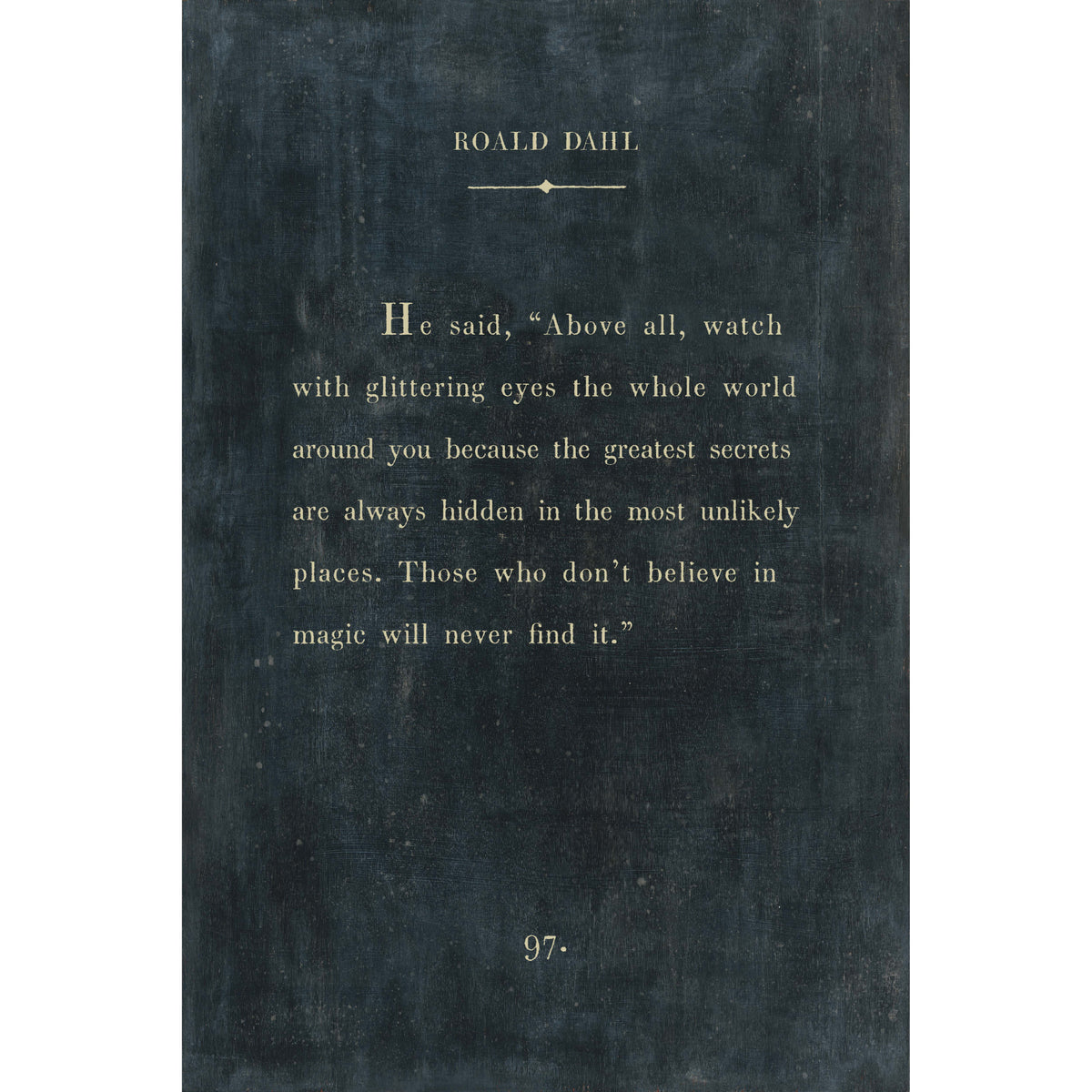 Roald Dahl Art Tile