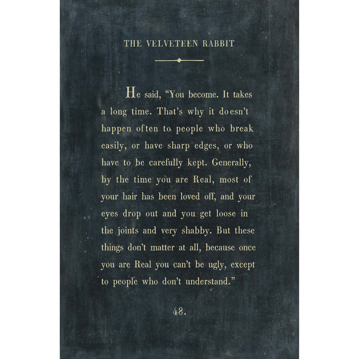Velveteen Rabbit Art Tile