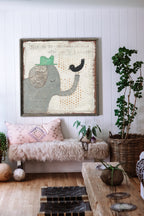 In the World With You Art Print - Grey Wood