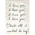 All I Wanted To Say Art Print - Gallery Wrap