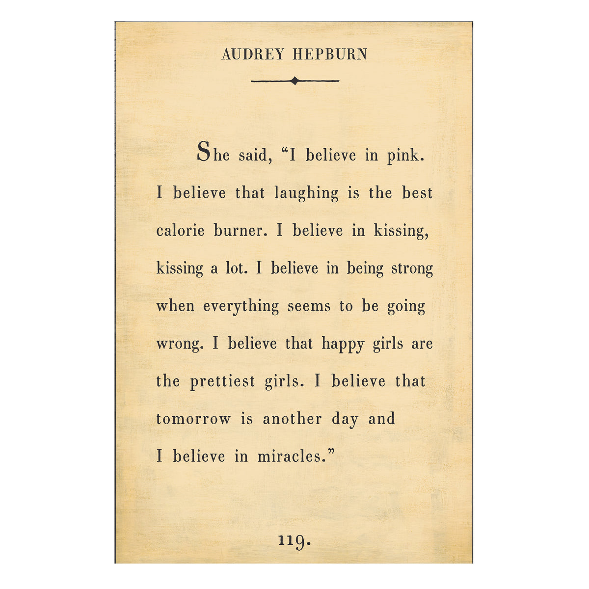 Audrey Hepburn Art Print - Book Collection