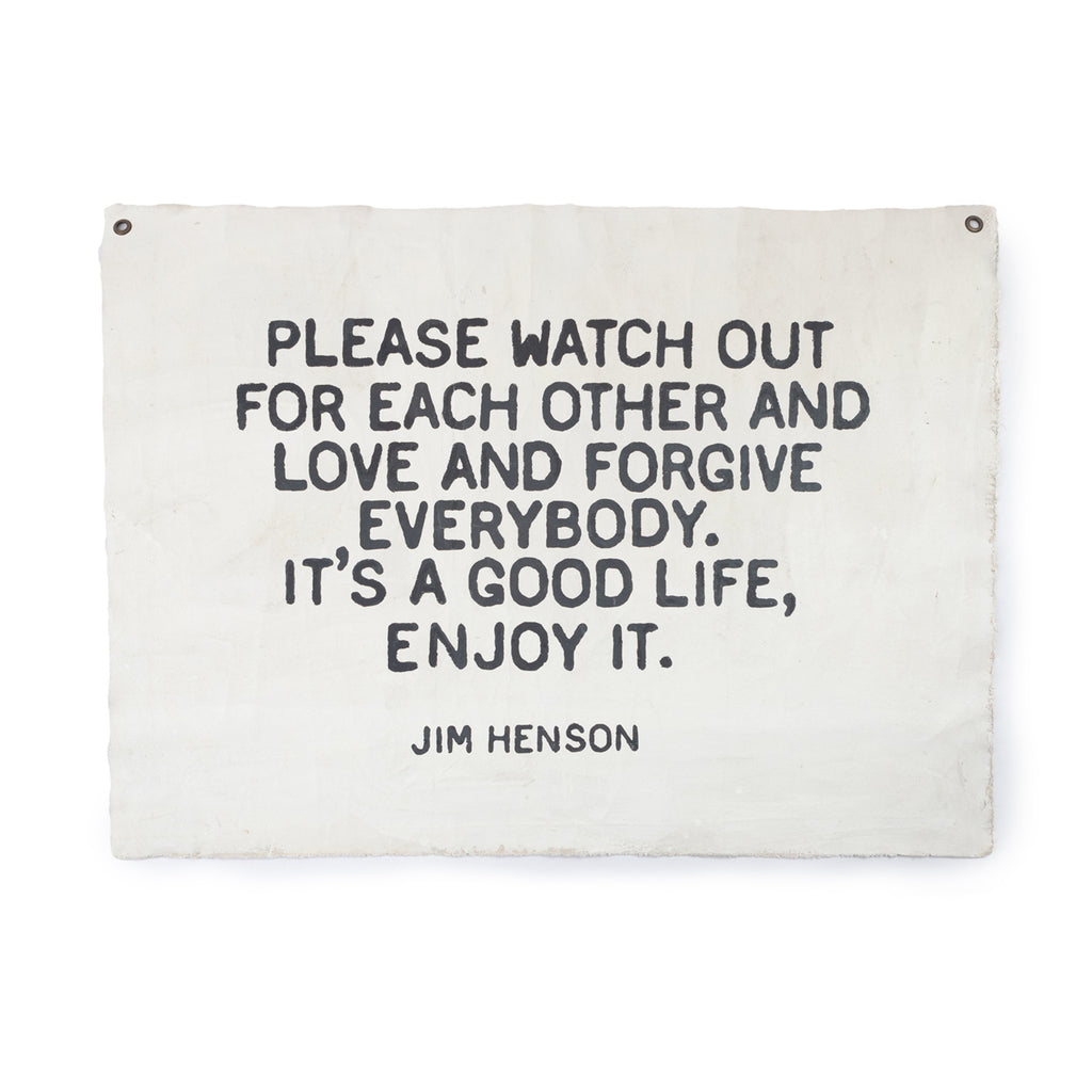 Jim Henson Hand Painted Wall Tarp - 48x36