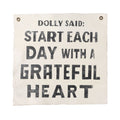 Dolly Said Hand Painted Wall Tarp 25x25