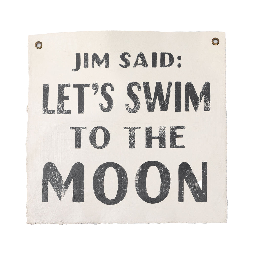 ***Jim Said Hand Painted Wall Tarp 25x25