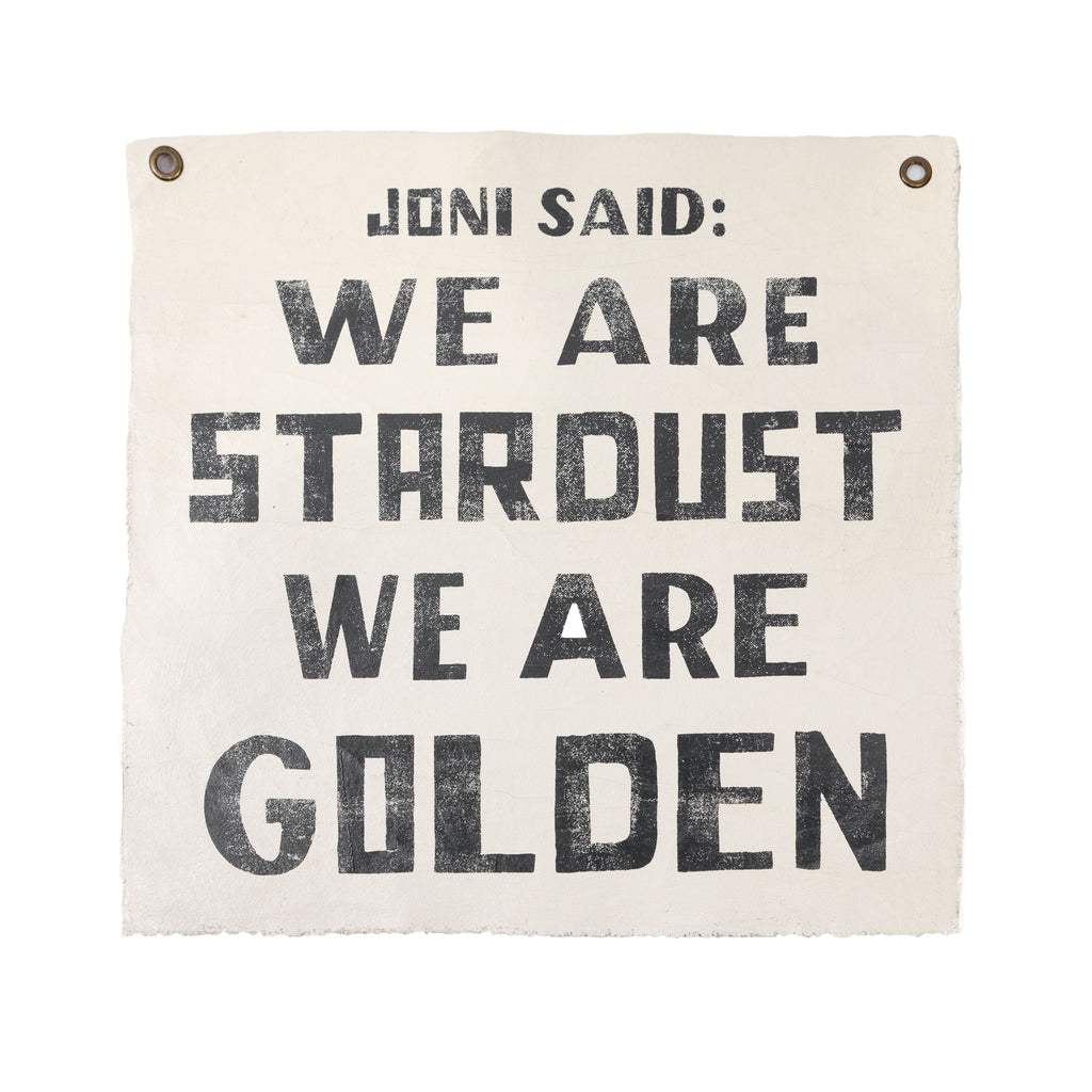 ***Joni Said Hand Painted Wall Tarp 25x25