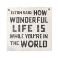 Elton Said Hand Painted Wall Tarp 25x25