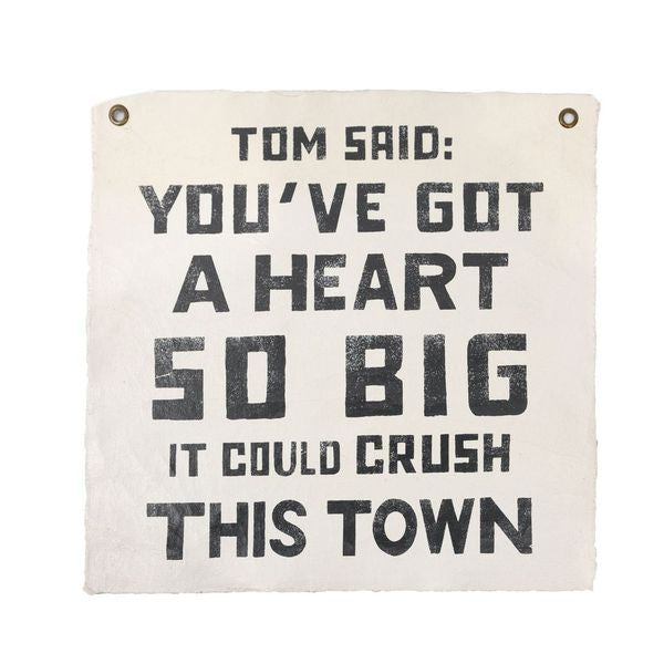 Tom Said Hand Painted Wall Tarp 25x25