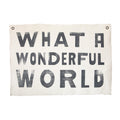 What A Wonderful World Hand Painted Wall Tarp - 37x25