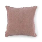 Blush Velvet Pillow With Poms 22x22