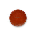 Bottoms Up Leather Coaster in Auburn - Set of 4