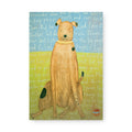 Brown Boy Dog Art Tile