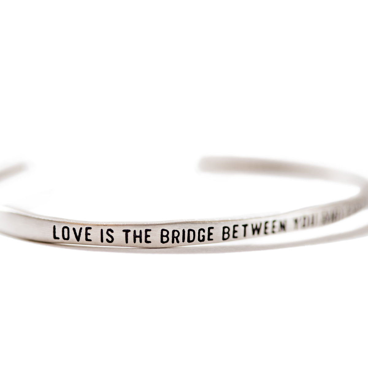 ***Love Is The Bridge Silver Cuff