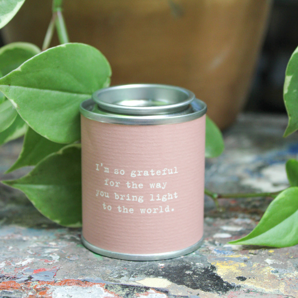 Im So Grateful Love Candle