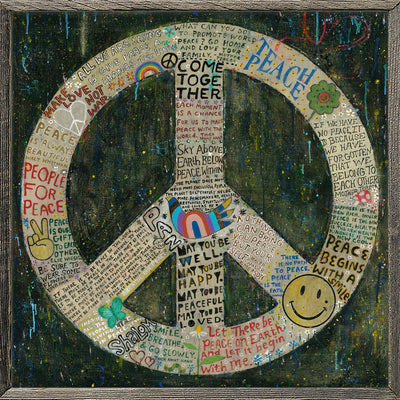 Choose Peace Art Print in Black