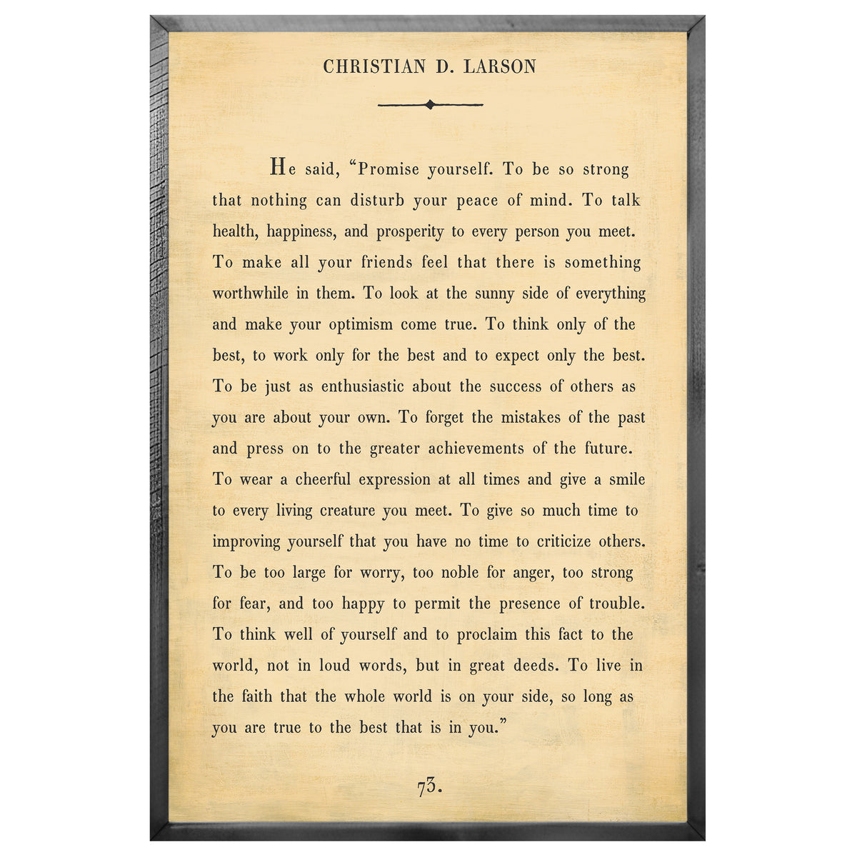 Christian D. Larson Art Print - Book Collection