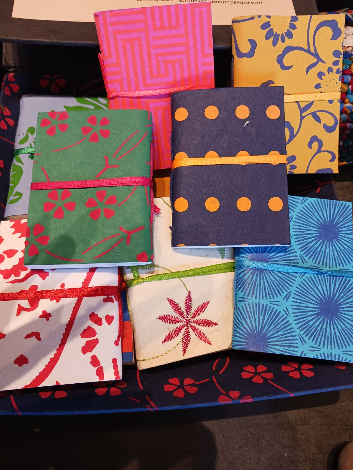 ***Mini Notebook w Recycled Paper