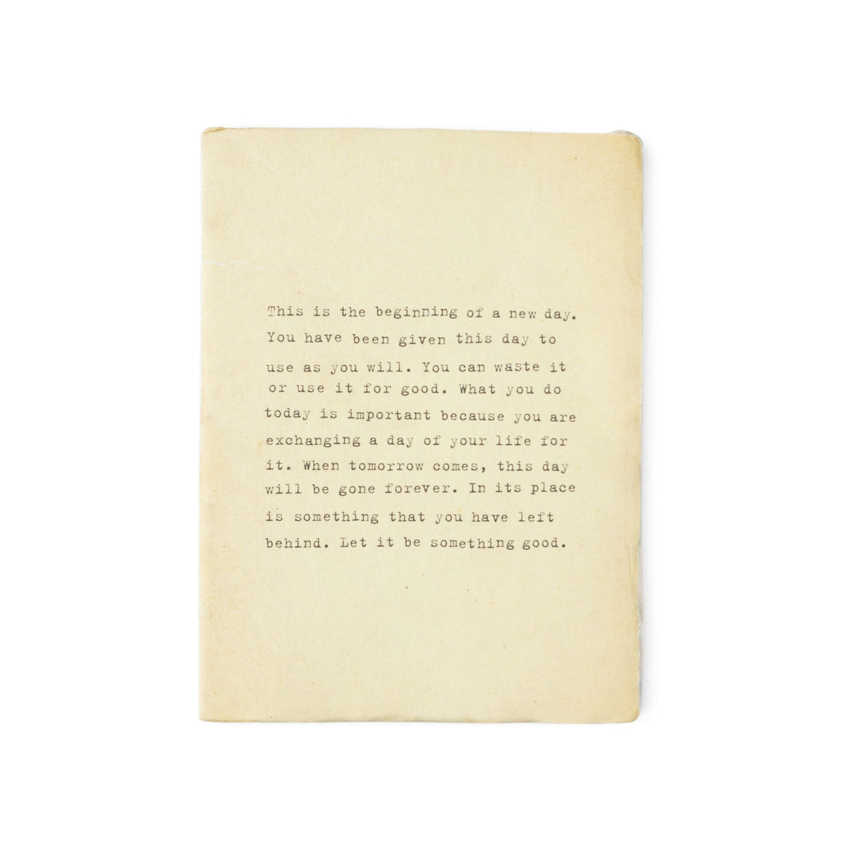 Large Deckled Edge Notebook - Cream
