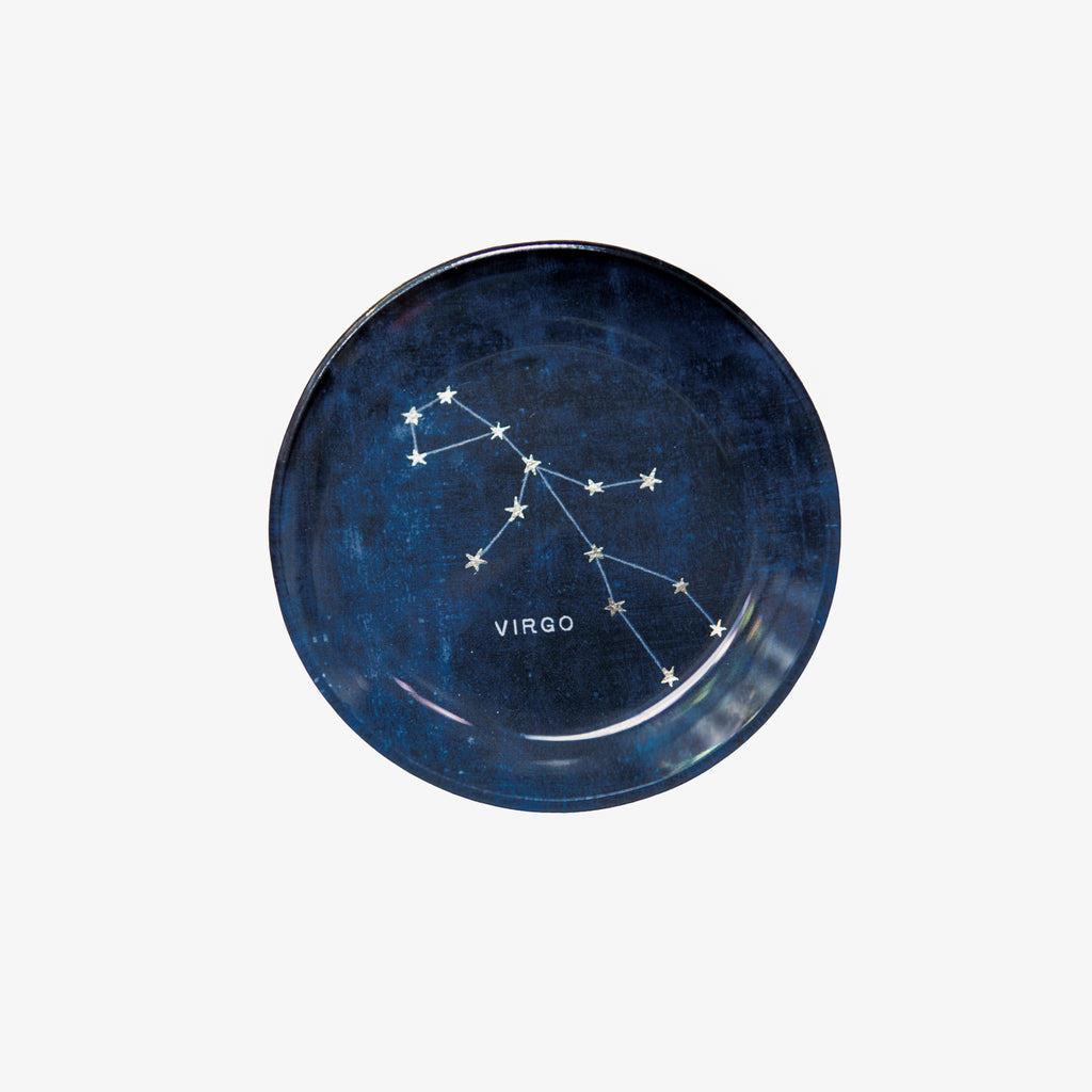 Constellations Round Decoupage Plate - 4in