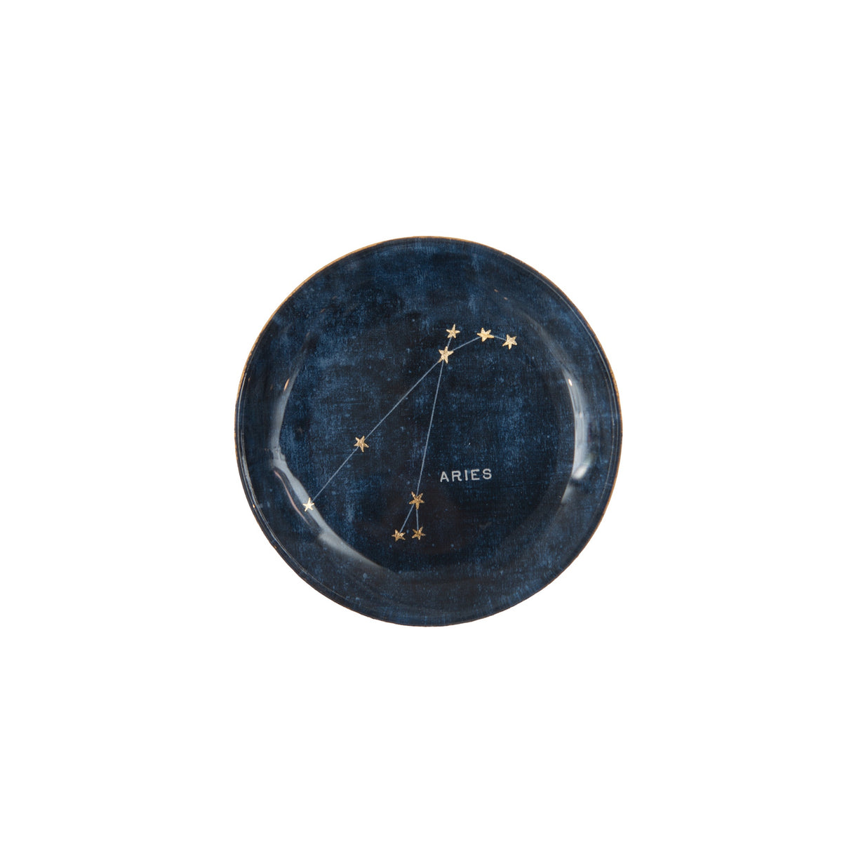 Constellations Round Decoupage Plate - 4in