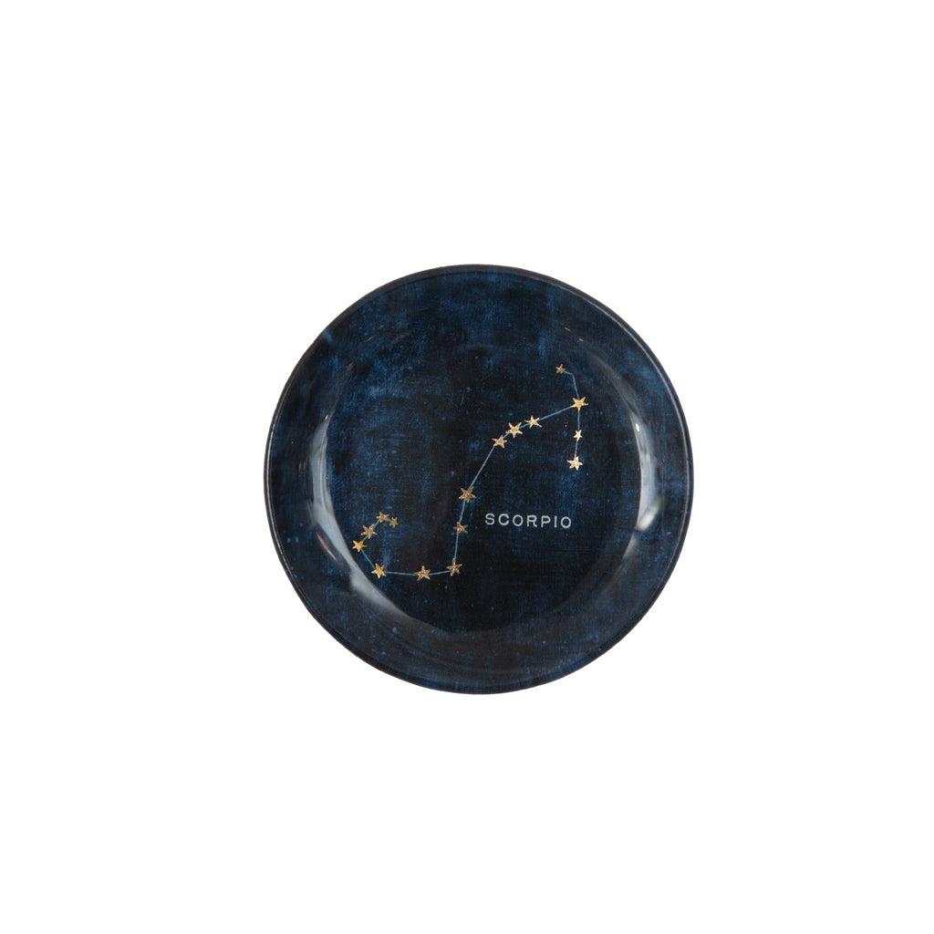 Constellations Round Decoupage Plate - 4in