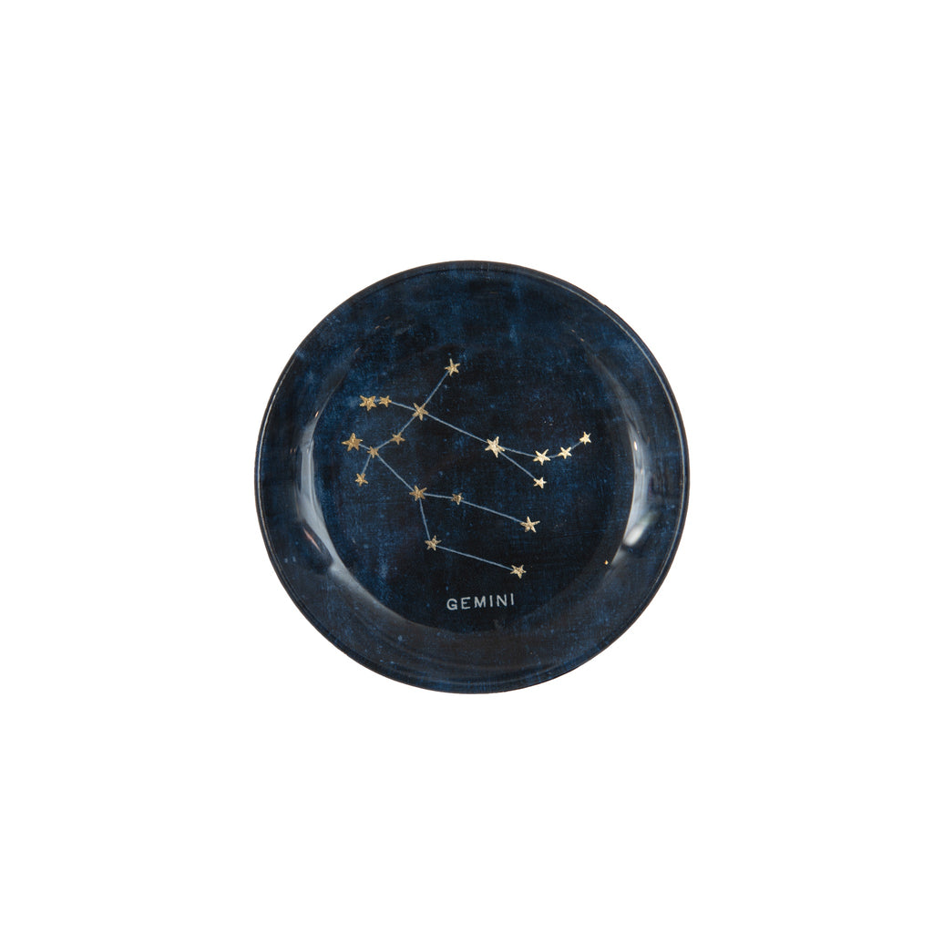 Constellations Round Decoupage Plate - 4in