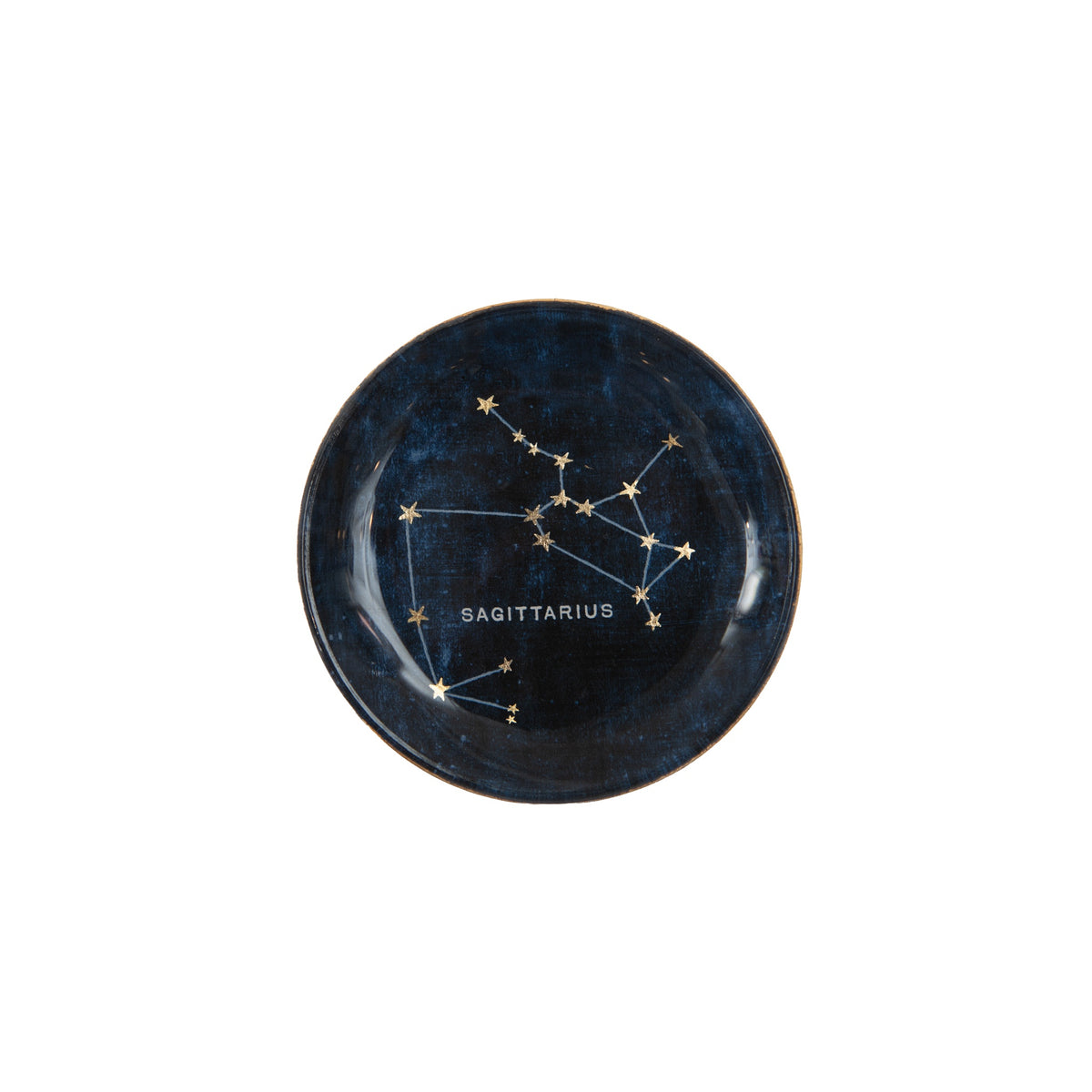 Sagittarius Round Decoupage Plate - 4in