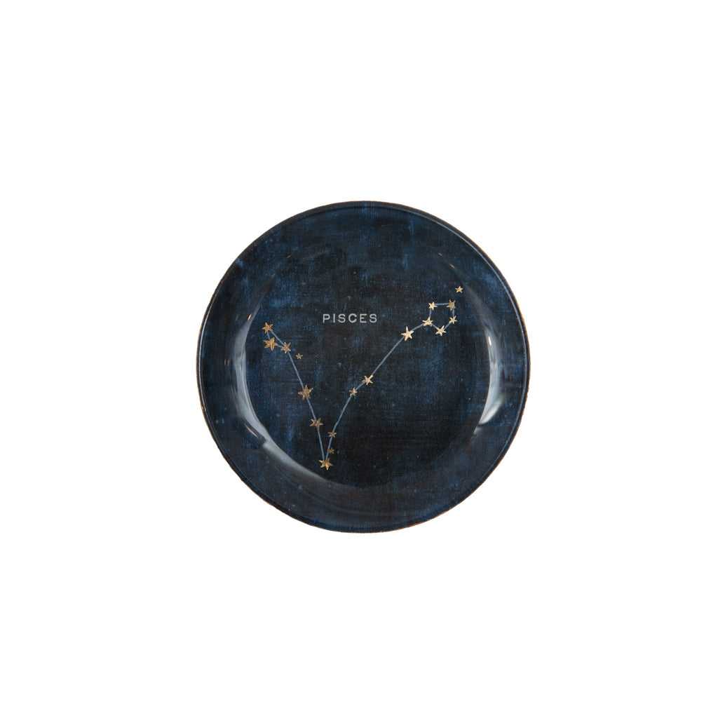 Constellations Round Decoupage Plate - 4in