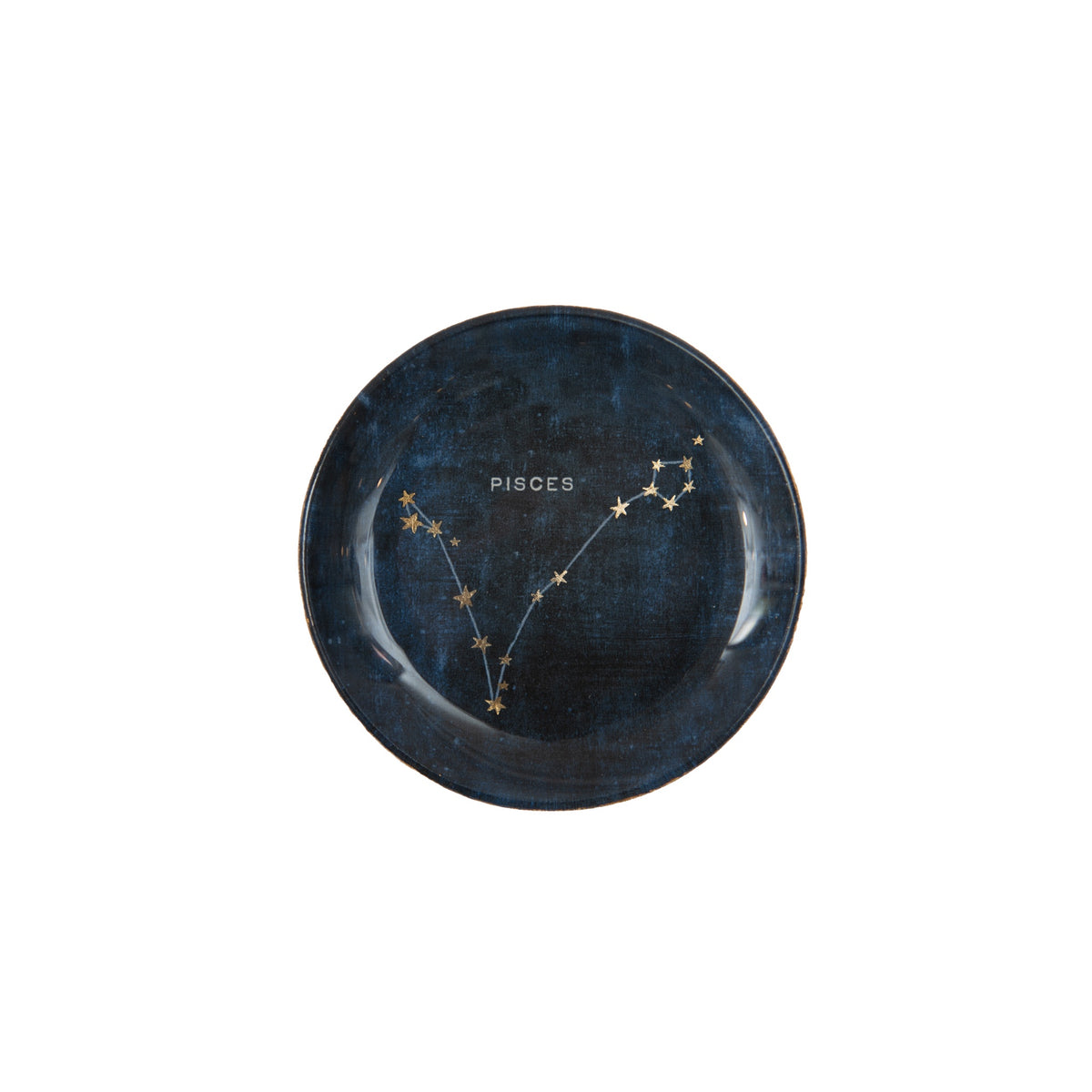Constellations Round Decoupage Plate - 4in