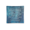 ***Ask Yourself (Annie Lenox) Square Decoupage Plate 6x6