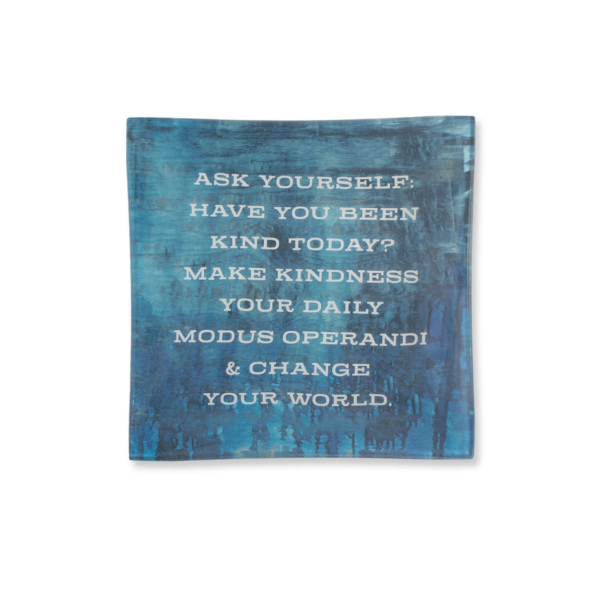 ***Ask Yourself (Annie Lenox) Square Decoupage Plate 6x6