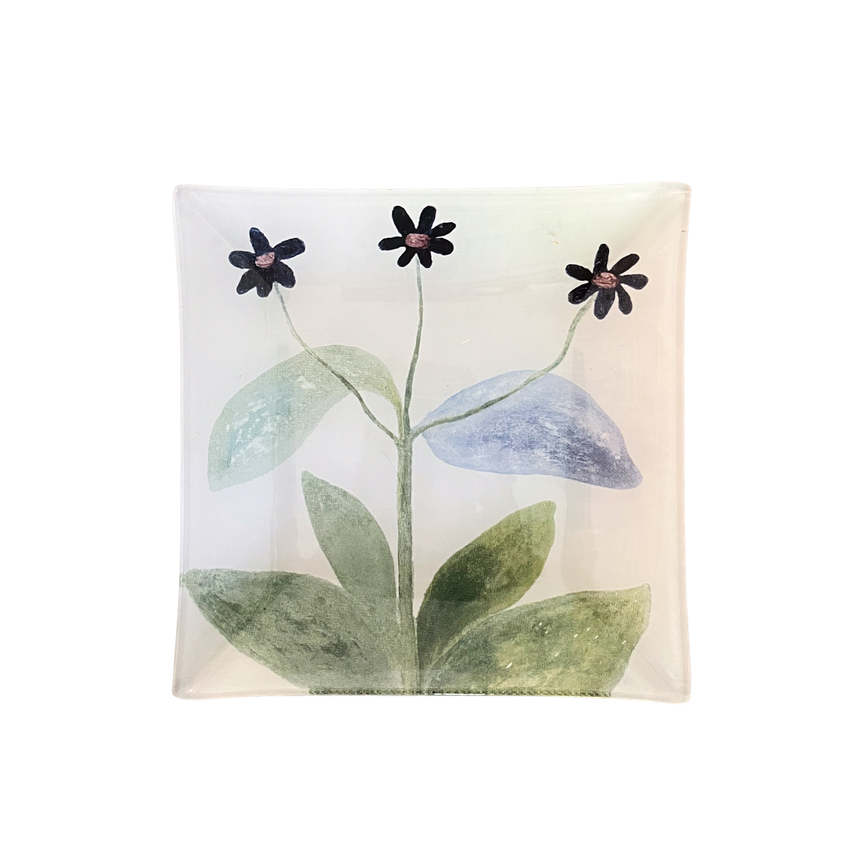 Small Square Decoupage Plate