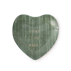 Love You Madly Heart Decoupage Plate 6x6