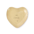 PS I Love You Heart Decoupage Plate 6x6