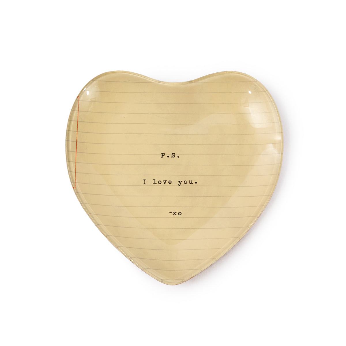 Small Heart Decoupage Plate