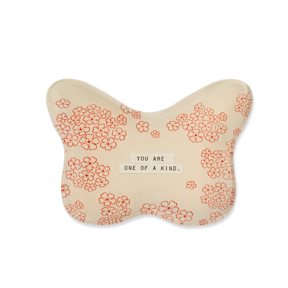 You Are One Of A Kind Butterfly Decoupage Plate 6x4.5