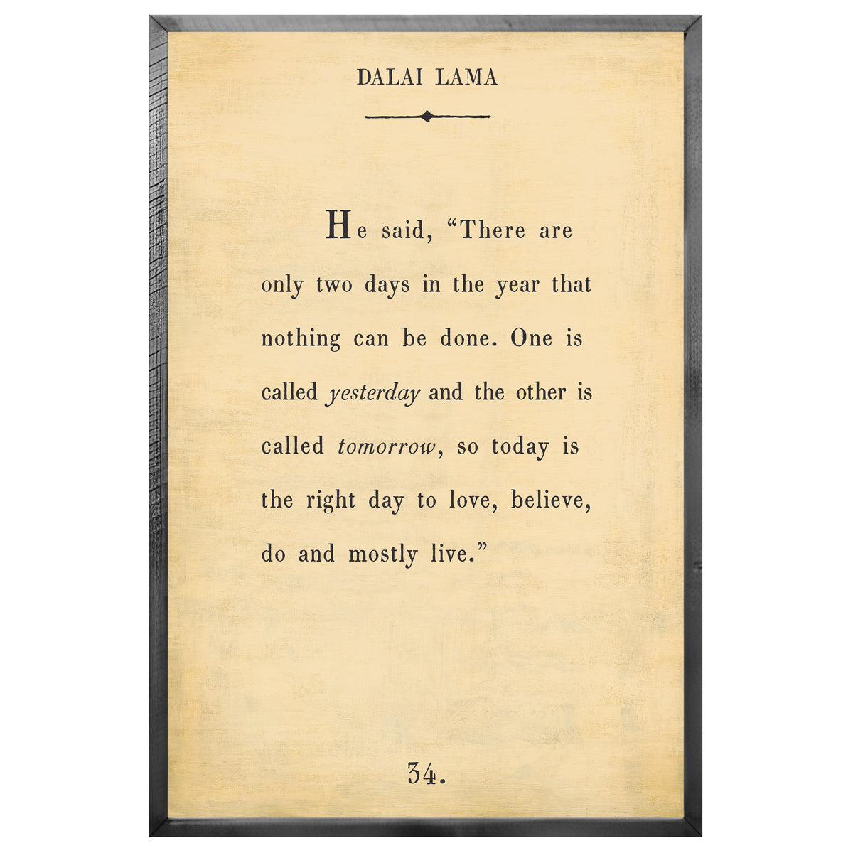 Dalai Lama Art Print - Book Collection