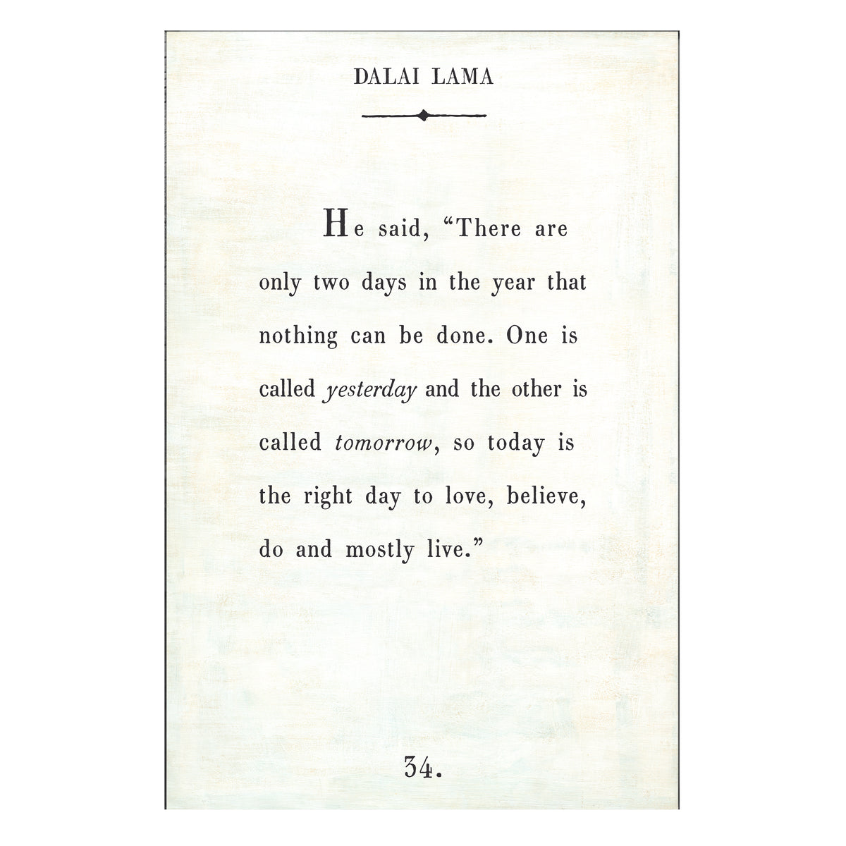 Dalai Lama Art Print - Gallery Wrap