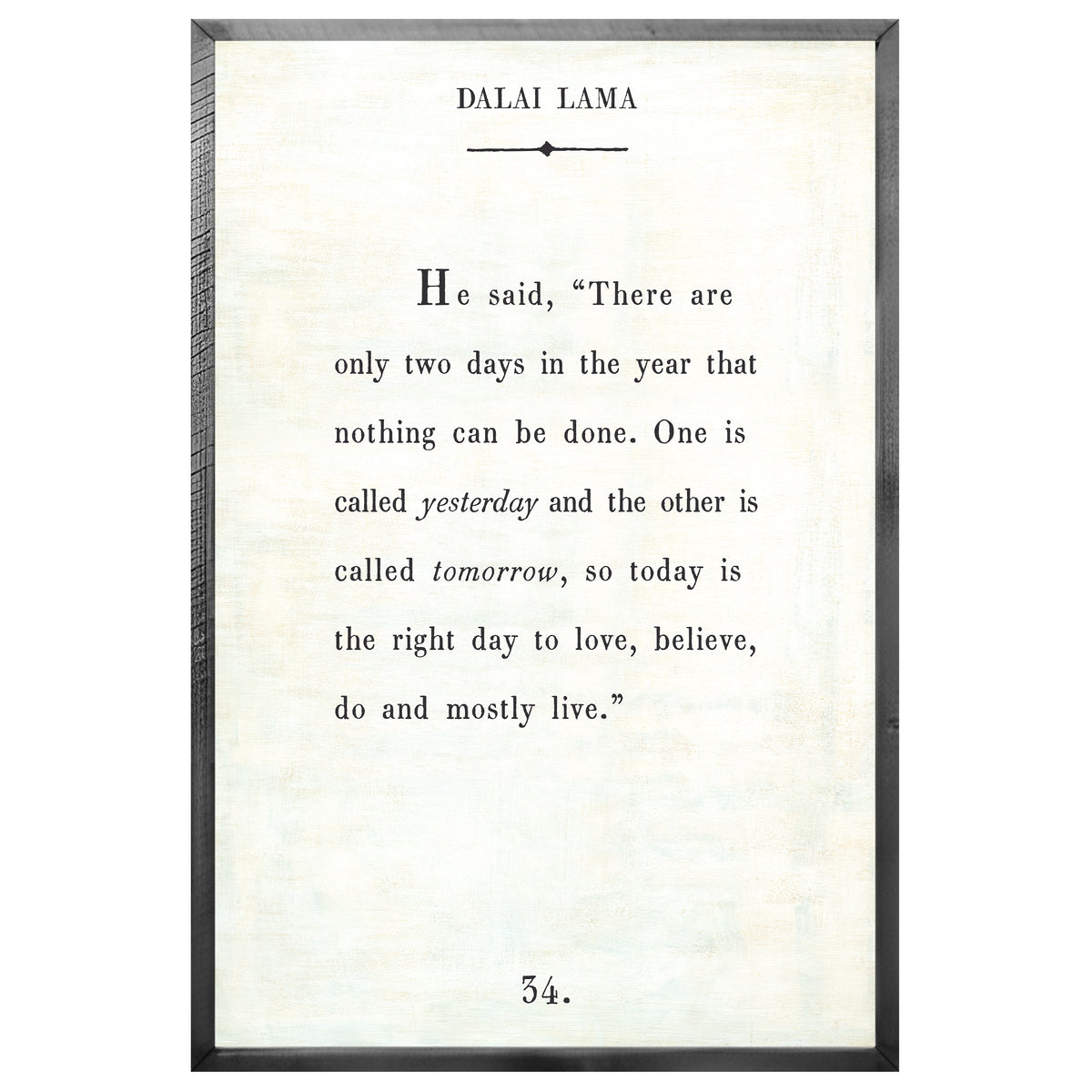 Dalai Lama Art Print - Book Collection