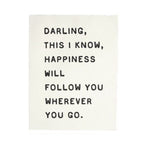 ***Darling, This I Know Handmade Paper Print - 12x16