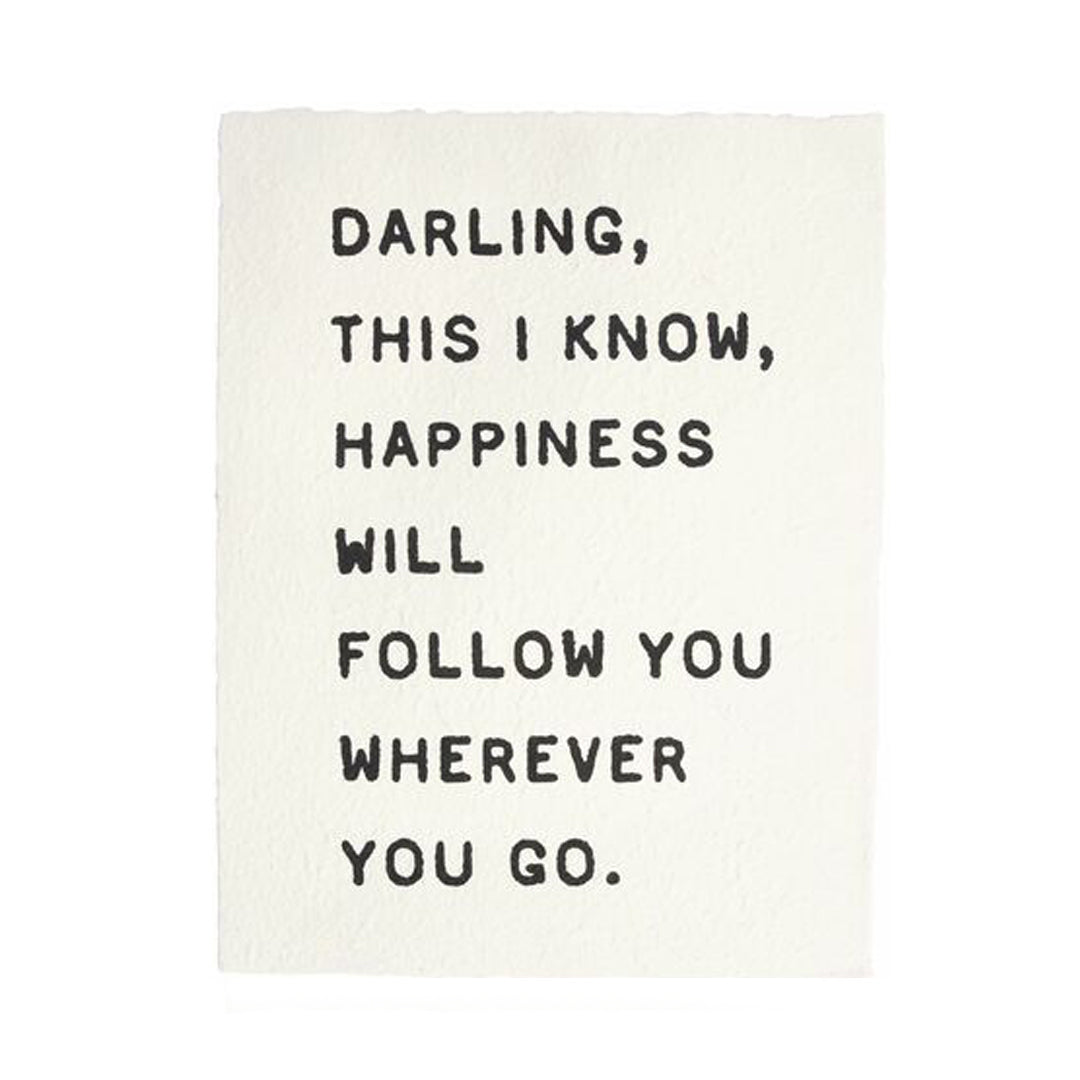 ***Darling, This I Know Handmade Paper Print - 12x16