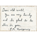 Dear Old World Art Print