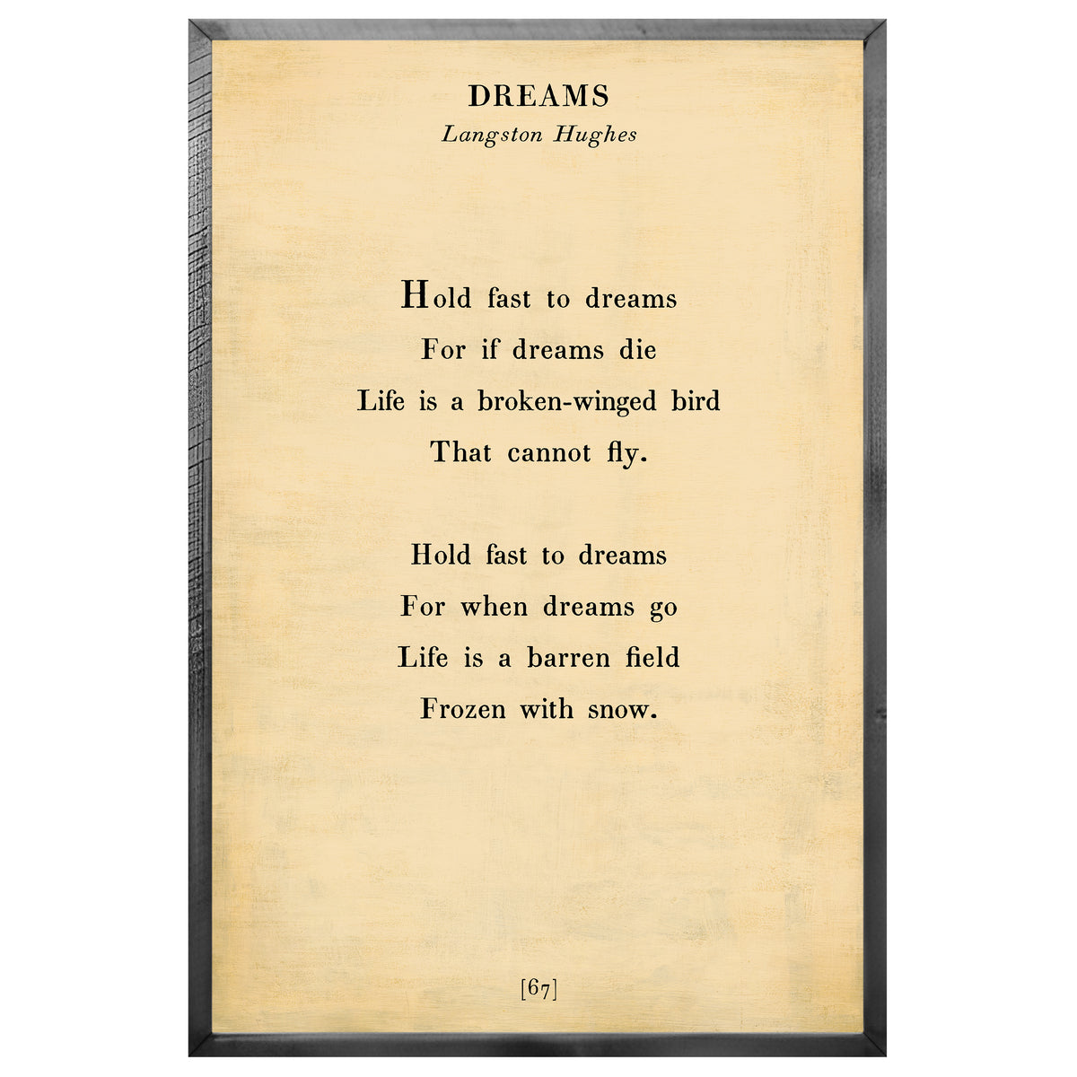 Dreams Art Print - Poetry Collection