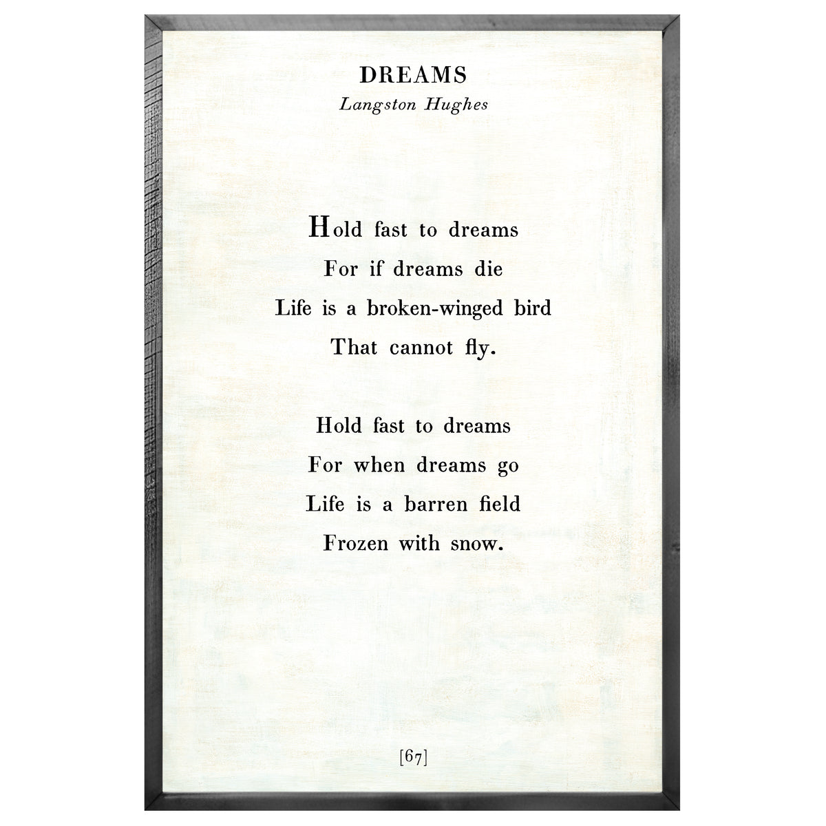 Dreams Art Print - Poetry Collection