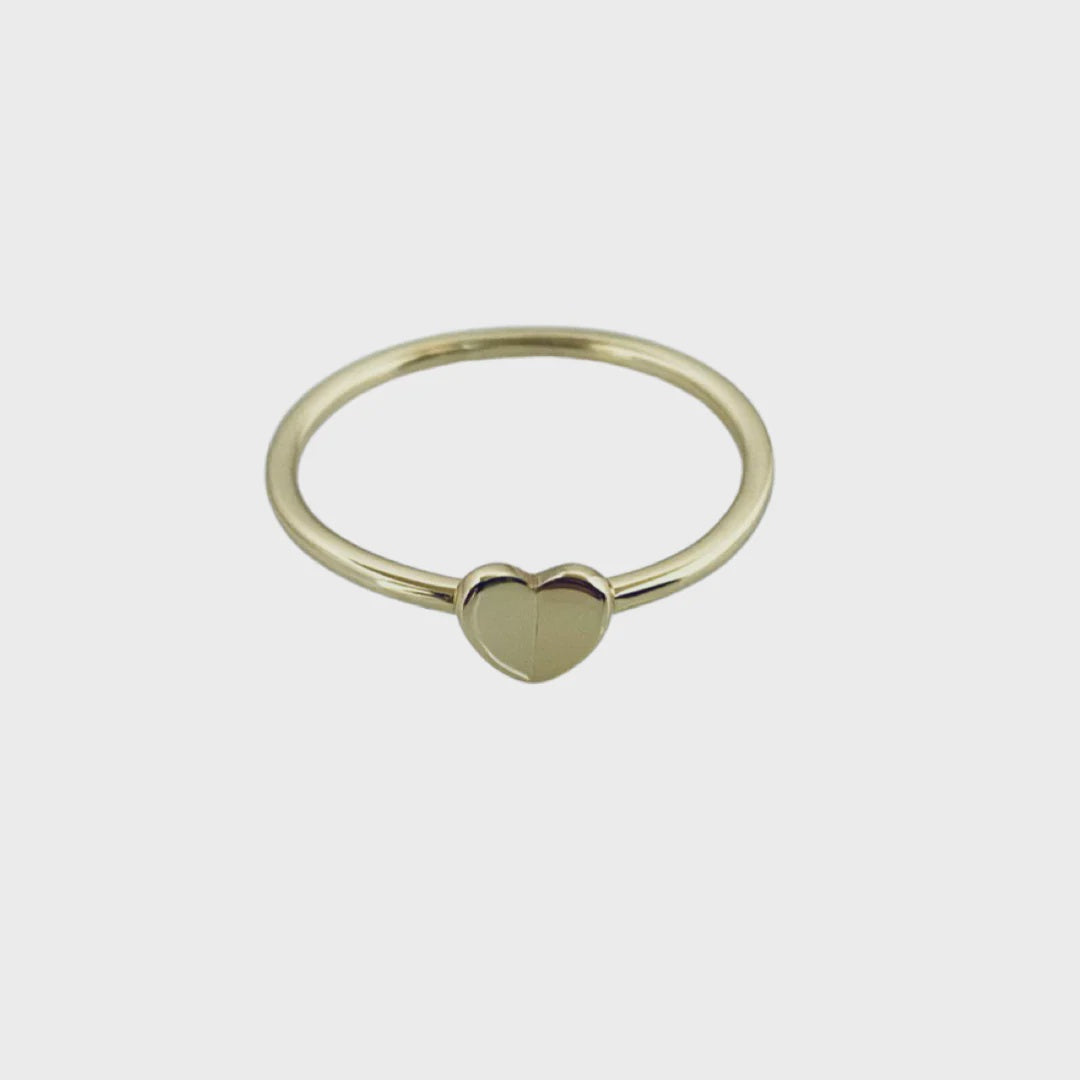 Plain Heart Ring