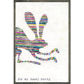 For My Honey Bunny Art Print - Grey Wood
