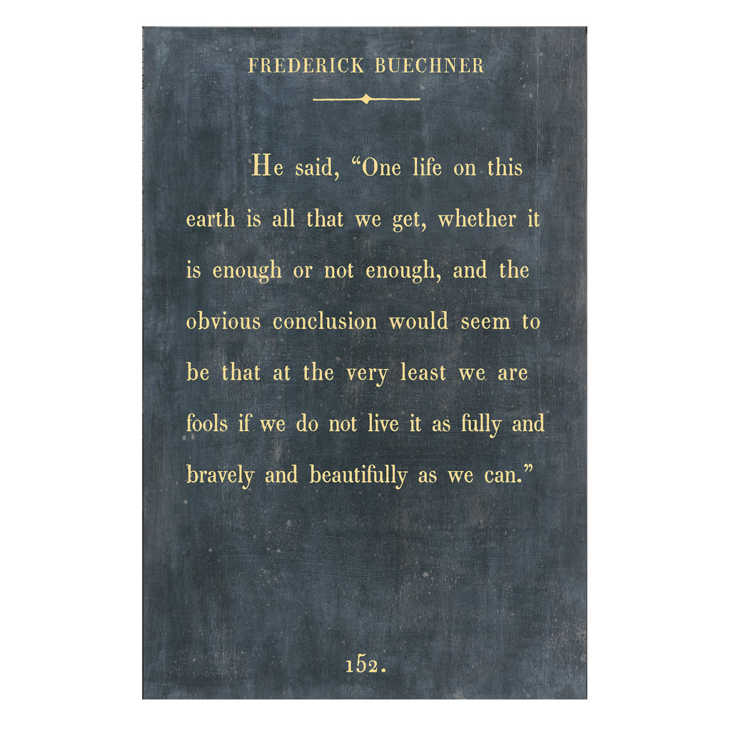 Frederick Buechner Art Print - Gallery Wrap