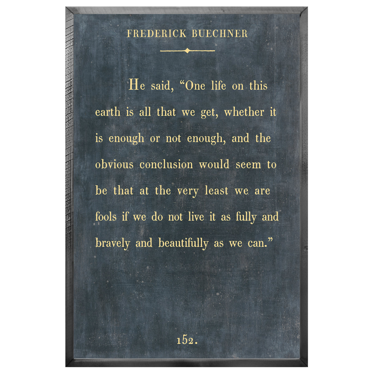 Frederick Buechner Art Print - Book Collection