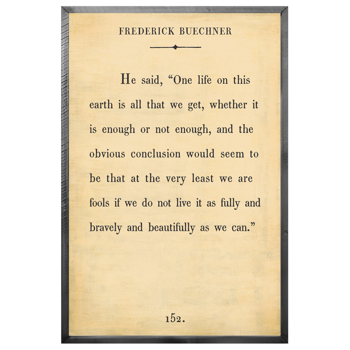 Frederick Buechner Art Print - Book Collection